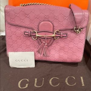 Gucci Emily guccissima shoulder bag